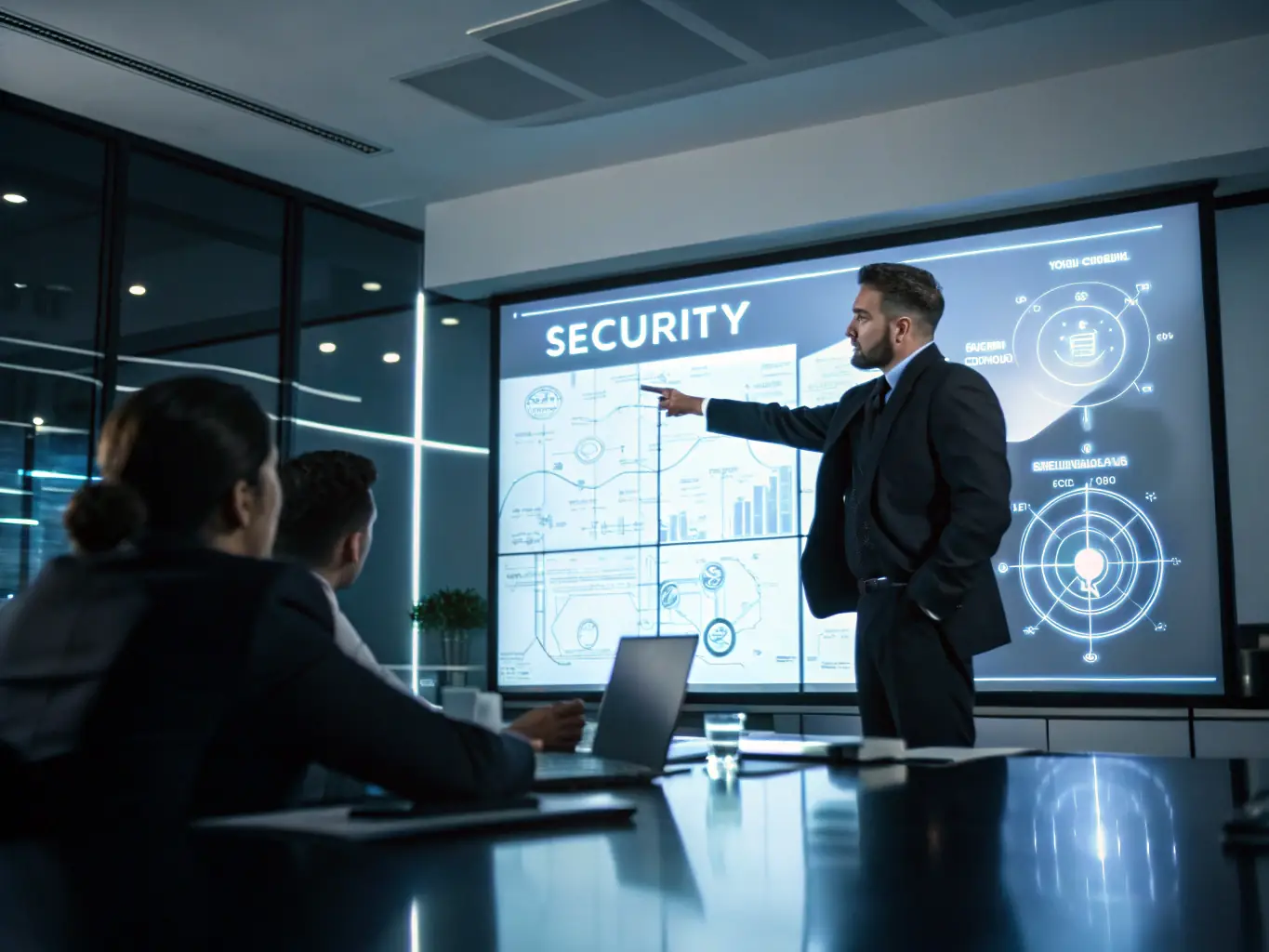 A cybersecurity consultant developing a customized security plan for a small business, outlining specific steps and strategies to protect their data and systems.